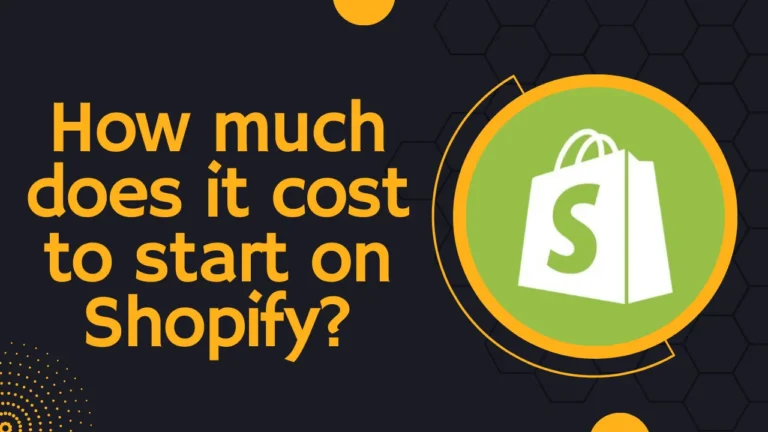 How much does it cost to start on Shopify?